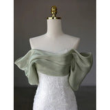 One-Word Shoulder Evening Dress Lily High-End Luxury Small High-End French Temperament Host Banquet Bride