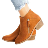 And Winter New Women's Boots Double Zipper Large Size Lady Short