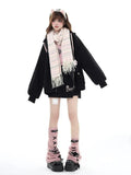 Goth Lace Up Belted Leg