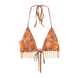 Fashion Sexy Holiday Women's Style With Bikini Skirt Espresso