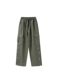 Buttoned Pocket Patch Cargo Pants- Outfit