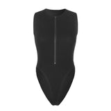 Zingj Cool And Refreshing Sexy Sleeveless Sleeveless Onesie Women's Fashion Pure Color Versatile Bodice