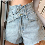Denim Shorts Women 2022 Newest Summer Korean Style Black Blue Fashion High Waist Shorts Female Short Pants