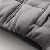 New Fashion Temperament Women's Knitted Fabric Standing Collar Warm Cotton Suit