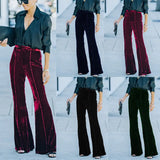 Gold Veet High-waisted Trousers Collage Slightly
