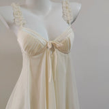Women's Spring And Autumn 2025 New Set Winter With Chest Mat Size French Sexy Wood Ears Suspension