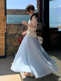 Xixi 2025 Summer New Temperament Is Thin And High-Rise Half-Dressed Dress Woman