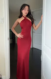 Summer New Women's Sexy Hanging Neck Solid Color Sleeveless Temperament Waist