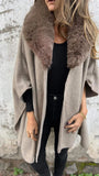 New Women's Autumn And Winter Loose Long Sleeve Big Collar Collar