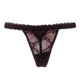 Thong Female Feel Transparent Lace Solid Color Lady T Trousers T Trousers Airable Low-Waist Thin