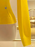 Big Collar Elegant Knitted Jersey Solid Color Front Row Fake