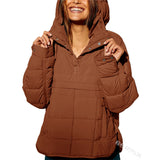 Autumn And Winter New Fashion Loose Long-Sleeved Hooded Cotton Jacket Warm
