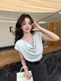 Price Does Not Return] Xiu Xixi 2025 Summer New T-Shirt Chindover T-Shirt Top Women