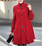Autumn And Winter New Korean Version Of The Large Size Of Women's Clothing In The Long Loose Caravan Cape
