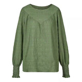 Fashion Autumn And Winter New Women's Casual Solid Color Round Collar Long Sleeve Splicing Jacket