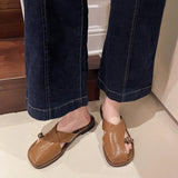 Red Fashion Soft-Soled Slippers Women's Summer Wear 2025 New Leisure Roman Beach Shoes Temperament Head