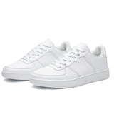 Men's And Women's Shoes Small White Shoes Autumn Low-Skin Flat Couple Retro Skateboard Shoes Large-Size Sports Casual Shoes Pure