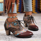 Autumn And Winter New Women's Boots Rough High And Martin Boots British Style National Style Women