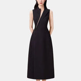 Spring And Summer New Model Cute OL Long Sleeveless Suit Jacket Dresser Women