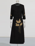 Banquet Two Sets 2025 Autumn New Flower Nail Bead Jacket + High Waist Half-Dress Suit