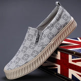 The Autumn Of 2025, The New Men's Shoes Fashion Casual Men's Canvas Shoes Comfortable Flat Soles Of Lazy Men's