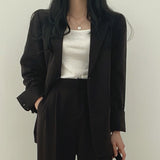 Zingj Suit Jacket Female 2024 New Spring And Autumn Korean Version Chic Small Suit Suit Lady Design Sense