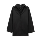 2025 Winter New Women's Fashion Simple Back Folding Loose