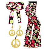 Halloween Print Flares 70S Hippie Retro Print Headband