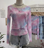 Summer Sunscreen Mesh Yarn Women 2025 Summer New Long-Sleeved T-Shirt