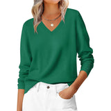 Autumn And Winter Leisure Jacket Classic Fashion Temperament Long-Sleeved V-Neck Large-Size Knitted