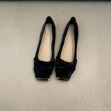 Single Shoes Women 2025 New Spring And Summer Small Fragrant Soft Leather Soft-Soled Commuting Women's Shoes Square Head Gentle Mary Jane