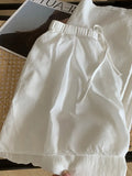 Cotton-Skin Broad Leg Trousers Women's Summer Thin Thins And Gentle And Comfortable Loose Waist-On-Loose Straight