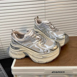 Old Thick Soles Raised Old Dad Shoes Children 2025 Burst Soft-Soled Dirty Shoes Do Not Tired Feet Casual