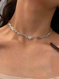 angel wing heart necklace with