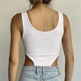 Zingj Summer New Women's Fashion Sexy Back Slim Versatile Temperament Pure Color