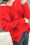Fashion Women Sweater 2023 Autumn Warm Long Sleeve Chic Elegant Soft Pullovers V neck Winter Female Tops