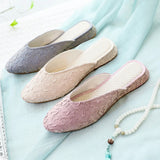 Zingj Solid Color Baotou Slippers Summer Sandals Cloth Shoes Women's Shoes Spring And Summer 2023 New