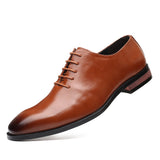Zingj Pointed Casual Shoes Trend Business Is Breathable British Trend Increased Men's Shoes Versatile Autumn Leather Shoes