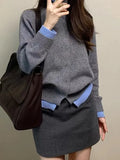 Version Of Gray Soft Knitted Knitted Women's Spring And Autumn High-End Temperament Thin Casual Fast-Button Open-Shirt