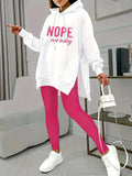 And Autumn 2025 New Letter-Print Pocket Open Fork Casual Long Sleeve Long Sleeve Trousers Casual Casual Casual