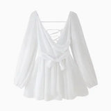 Women's Explosive Shoulder Sleeve V-Neck Sexy