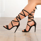 Fashion Sandals Women's Summer Sheel Ring Strap High Heel