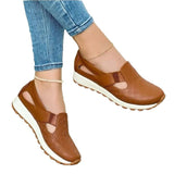 Large-Size Shoes Thick Sole Casual Fashion Women's Shoes Comfortable Flat Sole Round Head Pedal Single Shoes