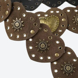 Ethnic Heart Suede Waist