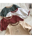 Zingj Slim Short-Sleeved T-Shirt Women 2024 Summer New Bottom Shirt Students Casual Korean Version Jacket Women's