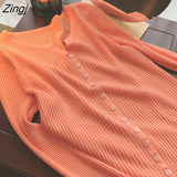 Women Popular Simple All-match Hot Sale Summer Clothing Solid Slim Young Ladies Leisure New Arrival Trendy Korean