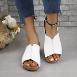New Large-Size Women's Shoes Sandals Comfortable Slope And Slippers