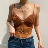 Asymmetric Mesh Crop Cami TopOutfit
