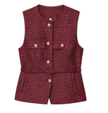 Women's Clothing INS Net Red Explosive With Belt Beads Texture