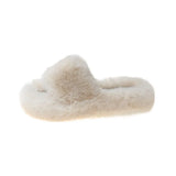 Three Types Of Wool Slippers Women Wear 2025 New Autumn And Winter Cotton Drag Home Korean